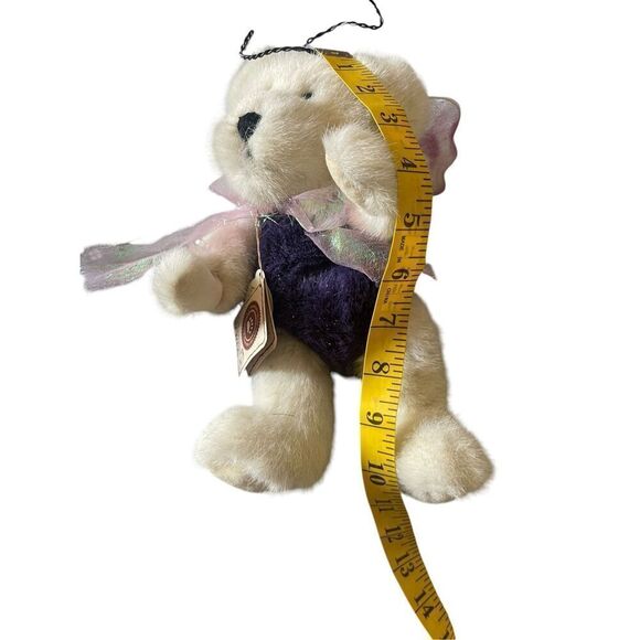 Boyds Bears Kids White & Purple Flora B. Flutterby Stuffed Plush Toy - Picture 3 of 13